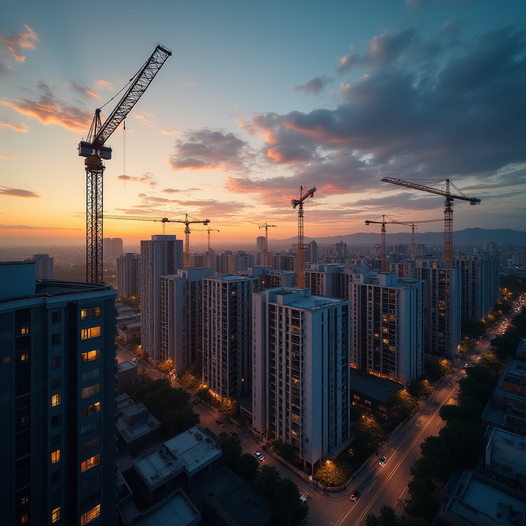 Modern urban development project in Chile